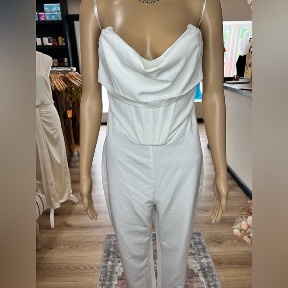 NBD Conner Jumpsuit in White